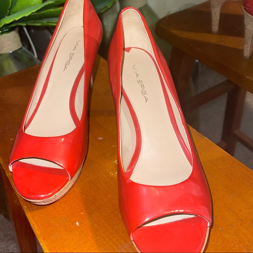 USED Via Spiga red heels, great used condition. 8 & 1/2